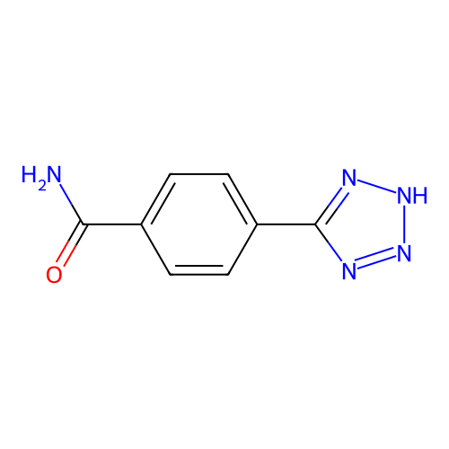 4-(2H-1,2,3,4-tetrazol-5-yl)benzamide structure