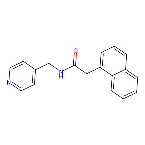 2-Naphthyl-N-(4-pyridylmethyl)ethanamide structure