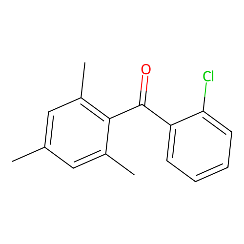 (2-Chlorophenyl)(2,4,6-trimethylphenyl)methanone structure
