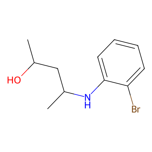 4-(2-Bromoanilino)pentan-2-ol structure