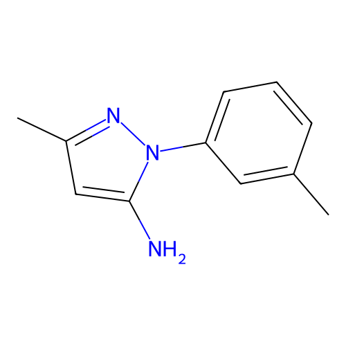 3-methyl-1-(3-methylphenyl)-1H-pyrazol-5-amine structure