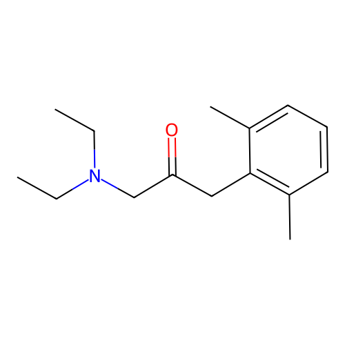 2-Propanone, 1-(diethylamino)-3-(2,6-xylyl)- structure