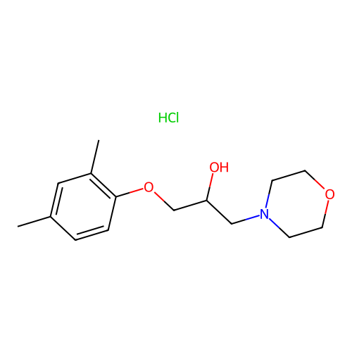 1-(2,4-Dimethylphenoxy)-3-morpholinopropan-2-ol hydrochloride structure