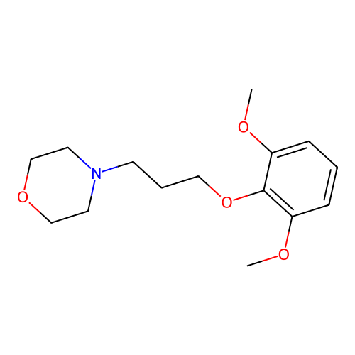 4-[3-(2,6-Dimethoxyphenoxy)propyl]morpholine structure