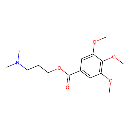 3-(Dimethylamino)propyl 3,4,5-trimethoxybenzoate structure