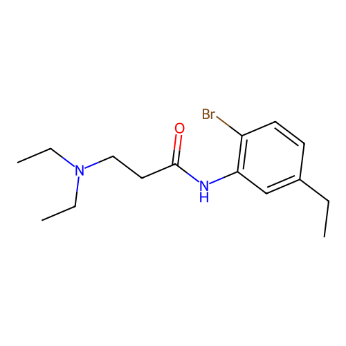 Propionanilide, 2'-bromo-3-(diethylamino)-5'-ethyl- structure