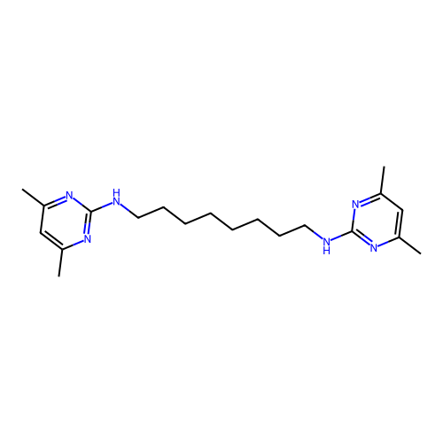 N~1~,N~8~-Bis(4,6-dimethylpyrimidin-2-yl)octane-1,8-diamine structure