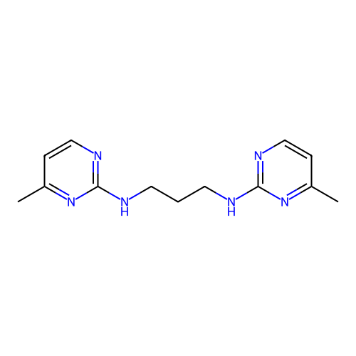 N~1~,N~3~-Bis(4-methylpyrimidin-2-yl)propane-1,3-diamine structure