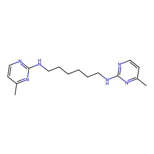 N~1~,N~6~-Bis(4-methylpyrimidin-2-yl)hexane-1,6-diamine structure