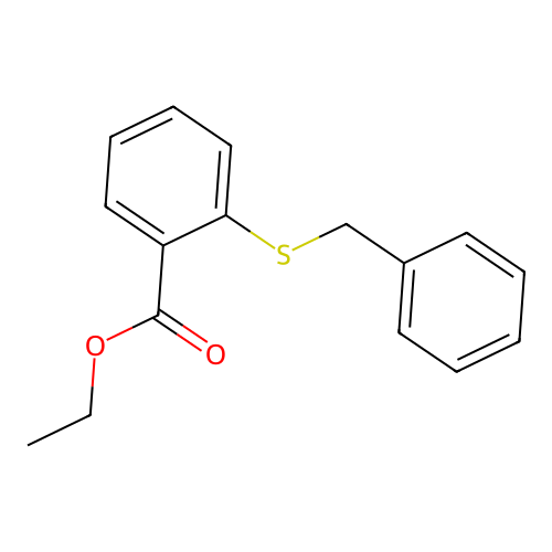 Ethyl 2-benzylsulfanylbenzoate structure