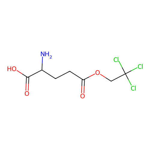 L-Glutamic acid gamma-(2,2,2-trichloroethyl) ester structure
