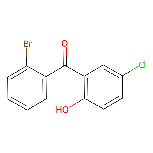2'-Bromo-5-chloro-2-hydroxybenzophenone structure