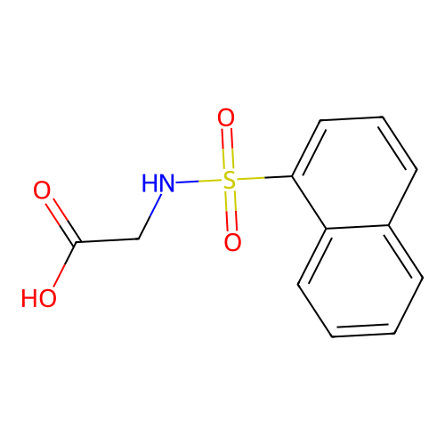 N-(1-Naphthylsulfonyl)glycine structure