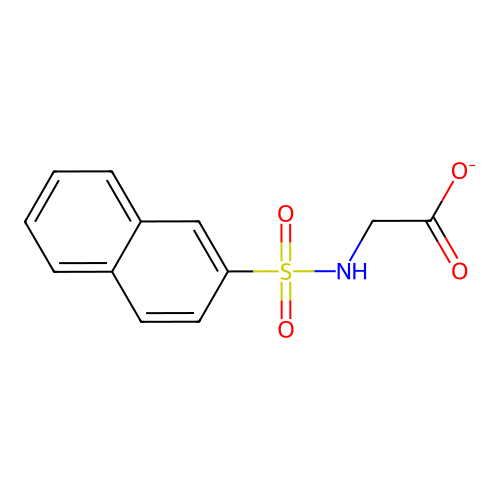 (Naphthalene-2-sulfonamido)acetate structure