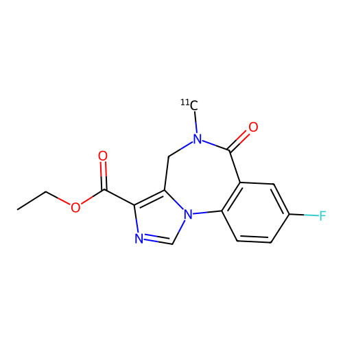 Flumazenil C-11 structure