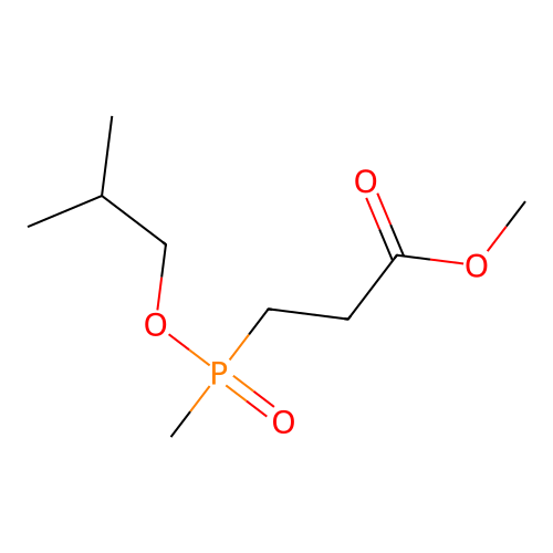 Methyl 3-[methyl(2-methylpropoxy)phosphoryl]propanoate structure