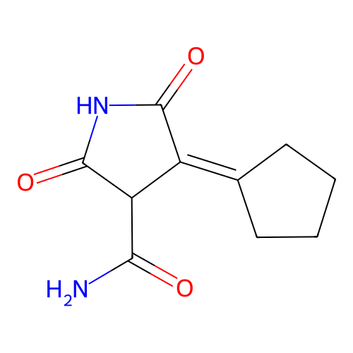 4-Cyclopentylidene-2,5-dioxopyrrolidine-3-carboxamide structure