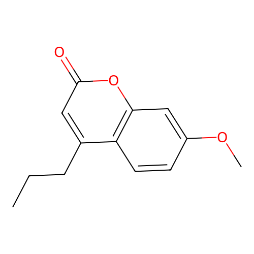 7-methoxy-4-propyl-2H-chromen-2-one structure