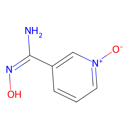 3-[Amino(hydroxyimino)methyl]pyridinium-1-olate structure