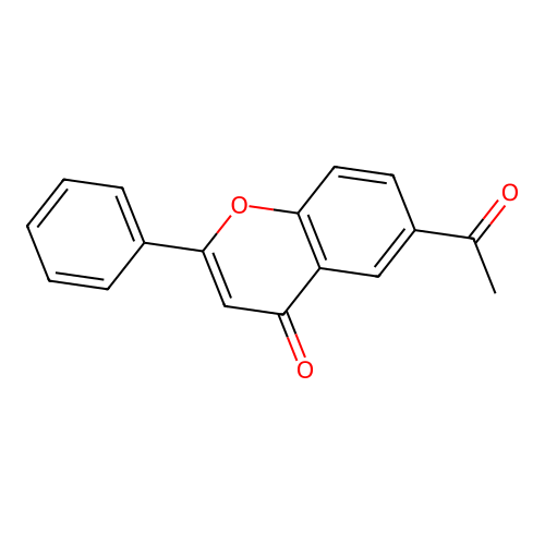 6-Acetyl-2-phenylchromen-4-one structure