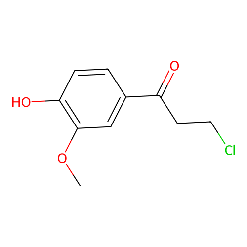 3-Chloro-1-(4-hydroxy-3-methoxyphenyl)propan-1-one structure
