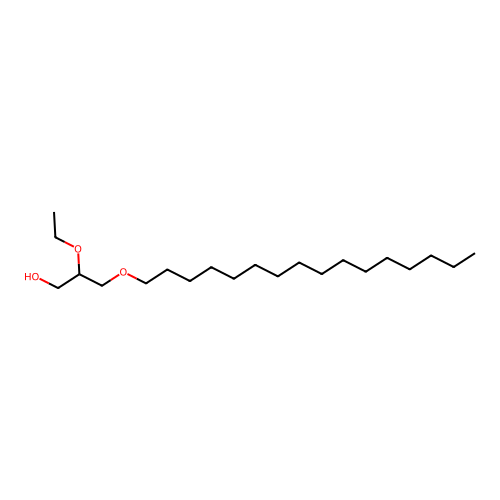 rac-1-Hexadecyloxo-2-ethoxy-3-hydroxypropane structure