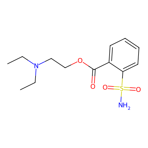 2-(Diethylamino)ethyl 2-sulfamoylbenzoate structure