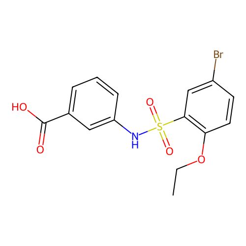3-(5-Bromo-2-ethoxybenzenesulfonamido)benzoic acid structure