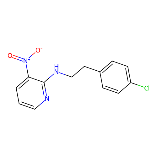 2-{[2-(4-Chlorophenyl)ethyl]amino}-3-nitropyridine structure