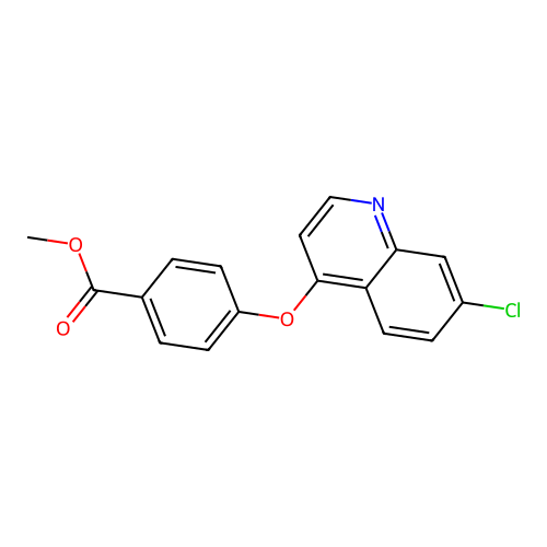Methyl 4-[(7-chloro-4-quinolinyl)oxy]benzoate structure