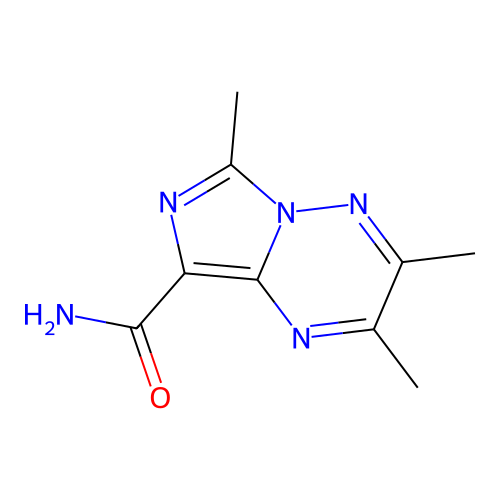 2,3,6-Trimethylimidazo[1,5-b][1,2,4]triazine-8-carboxamide structure