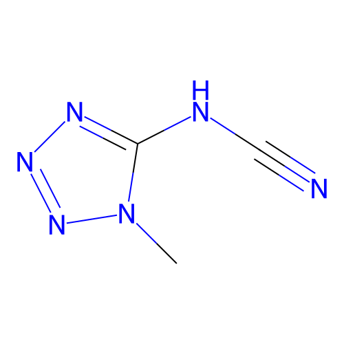 (1-Methyltetrazol-5-yl)cyanamide structure