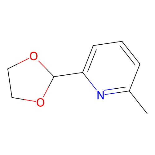 2-(1,3,-Dioxolan-2-yl)-6-methylpyridine structure