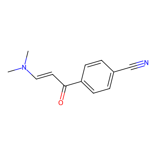 4-[3-(Dimethylamino)prop-2-enoyl]benzonitrile structure