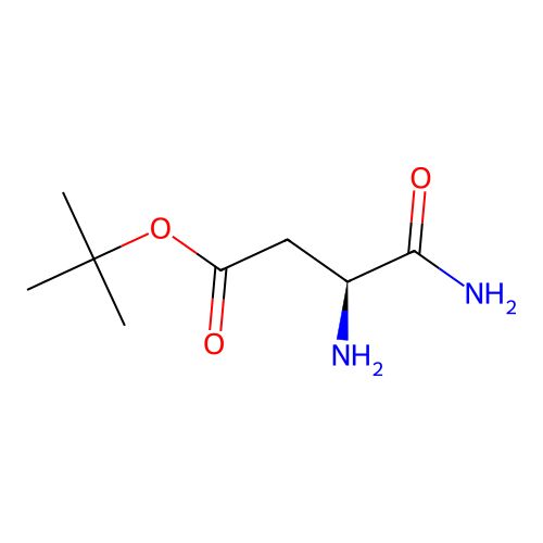 L-Aspartic alpha-amide beta-t-butyl ester structure