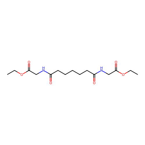 Glycine, N,N'-(1,7-dioxo-1,7-heptanediyl)bis-, diethyl ester structure