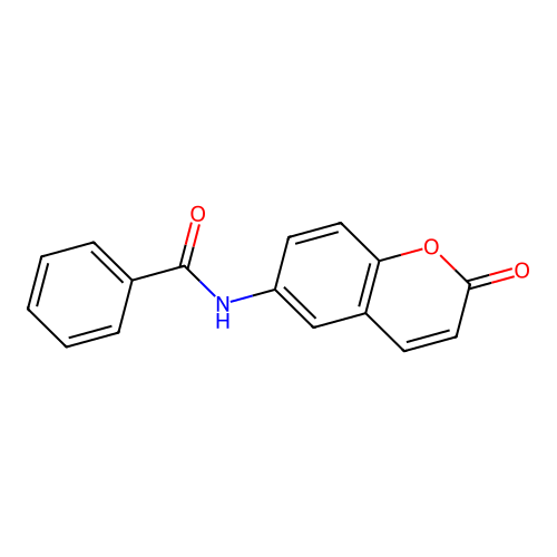 N-(2-oxo-2H-chromen-6-yl)benzamide structure