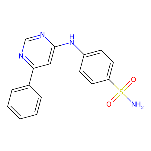4-[(6-Phenylpyrimidin-4-yl)amino]benzenesulfonamide structure