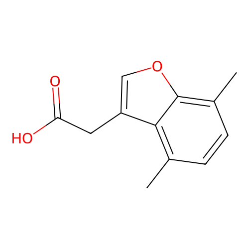 2-(4,7-Dimethyl-1-benzofuran-3-yl)acetic acid structure