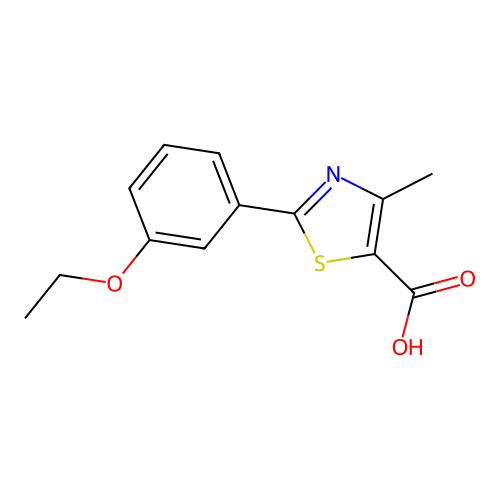 2-(3-Ethoxyphenyl)-4-methylthiazole-5-carboxylic acid structure
