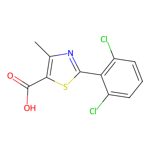 2-(2,6-dichlorophenyl)-4-methyl-1,3-thiazole-5-carboxylic Acid structure