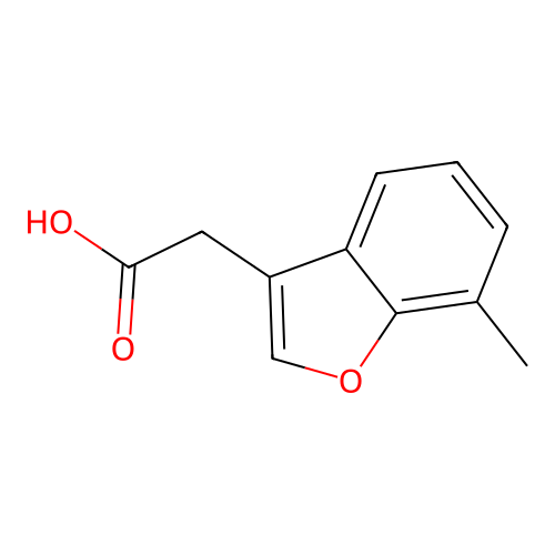 2-(7-Methyl-1-benzofuran-3-yl)acetic acid structure