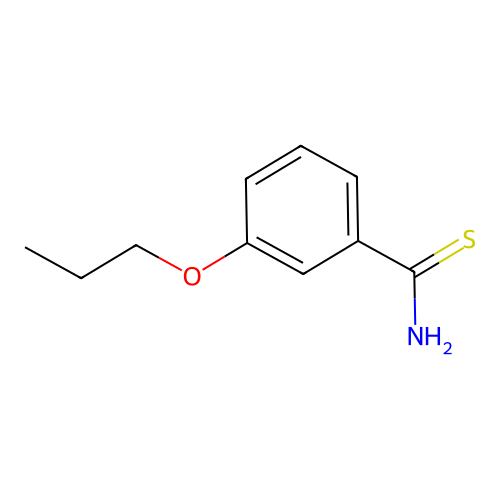 3-Propoxybenzenecarbothioamide structure