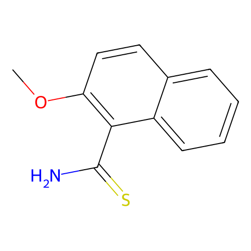 2-Methoxynaphthalene-1-carbothioamide structure