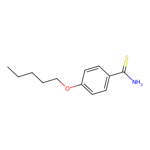 4-Pentoxybenzenecarbothioamide structure