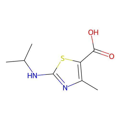 2-(Isopropylamino)-4-methyl-1,3-thiazole-5-carboxylic acid structure