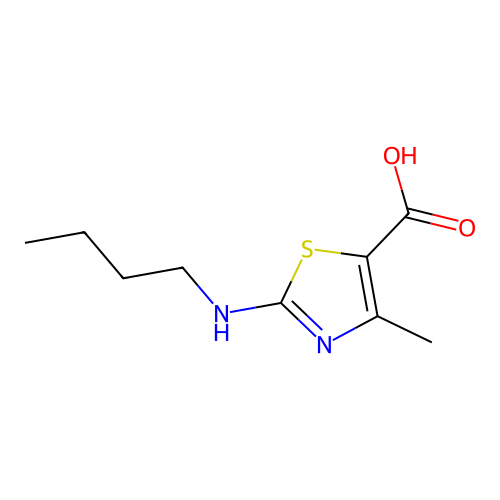 2-(Butylamino)-4-methyl-1,3-thiazole-5-carboxylic acid structure