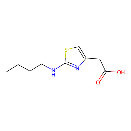 2-[2-(Butylamino)-1,3-thiazol-4-yl]acetic acid structure
