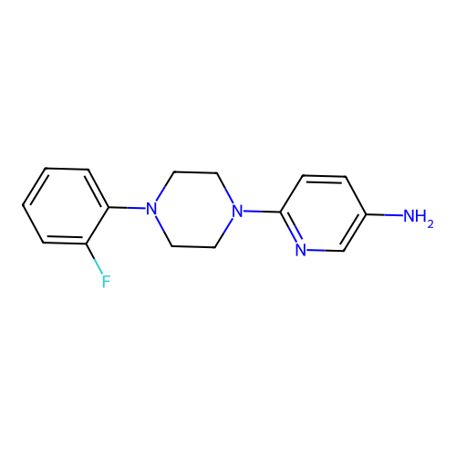 6-[4-(2-Fluorophenyl)piperazin-1-yl]pyridin-3-amine structure