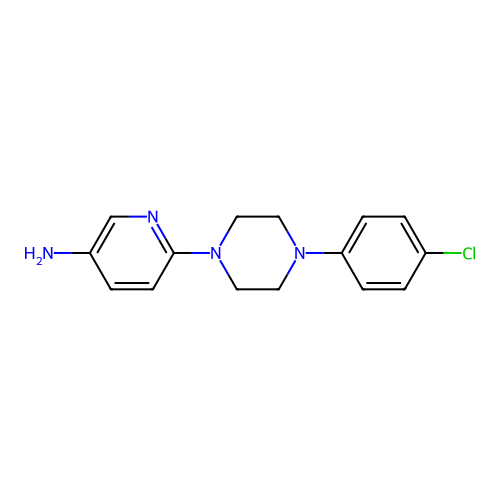 6-[4-(4-Chlorophenyl)piperazin-1-yl]pyridin-3-amine structure